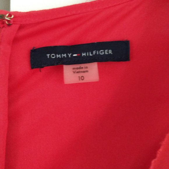 Tommy Hilfiger Women's Sleeveless Dress in Coral size 10. - Picture 6 of 9